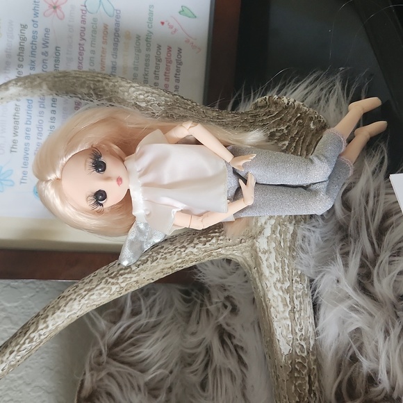 Sweet handmade bjd doll dressed as Angel doll - Picture 2 of 8